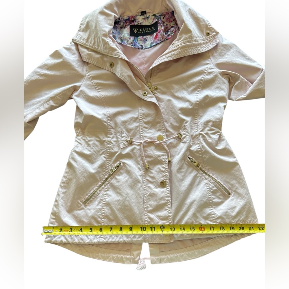 Guess Jacket Utility Anorak Rain Coat Pink Women’s Small - Picture 14 of 16